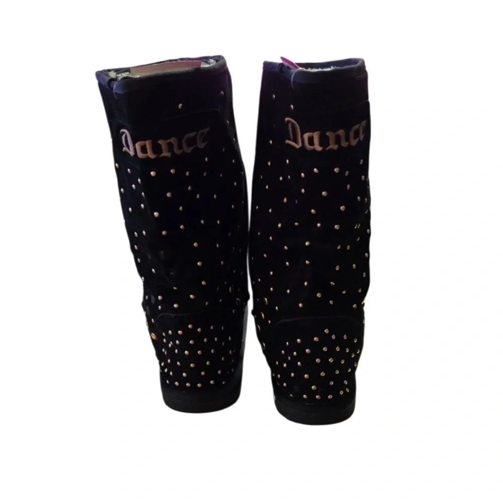 Black Studded Fleece lined Boots